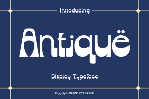 Antique: A Retro Display Font for Modern Creative Projects