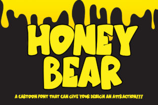Discover Honey Bear: The Playful Display Font for Creative Projects