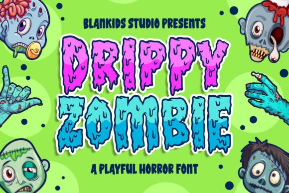 Drippy Zombie: The Fun Horror Display Font