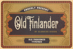 Exploring the Victorian Charm of Old Finlander Display Font
