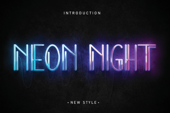 Neon Night: A Modern Typeface for Bold Creations