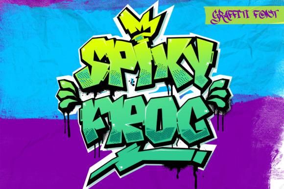 Spiky Frog: A Bold Display Font for High-Impact Design